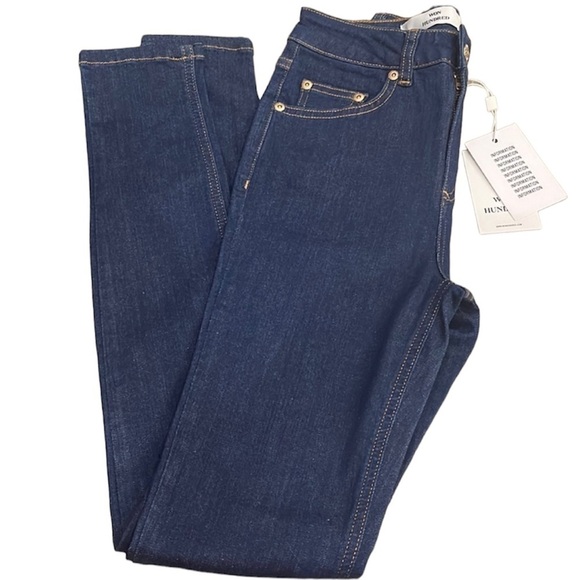 Won Hundred Marilyn A Rinse Stretch Blue Skinny Jeans 25 - Picture 1 of 6